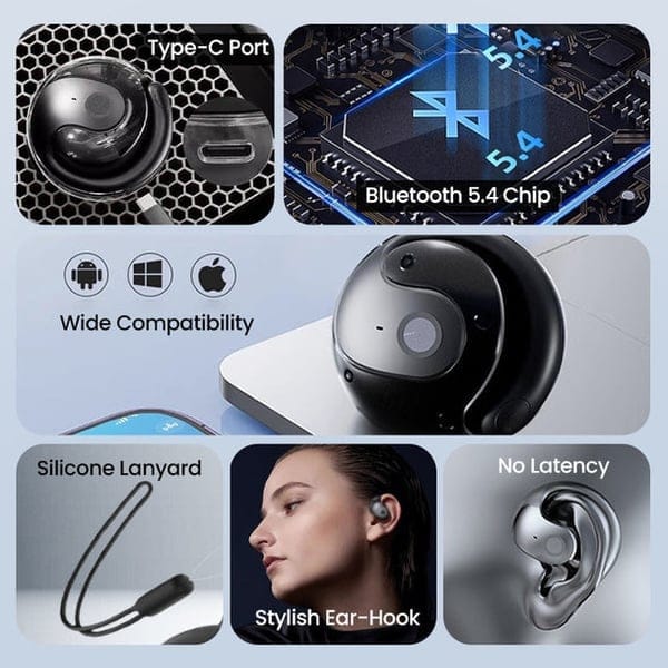 Cilifer®🏆#1 Best Seller💎AI Translation Wireless OWS Bluetooth5.4 Earphones (Fit iOS & Android)