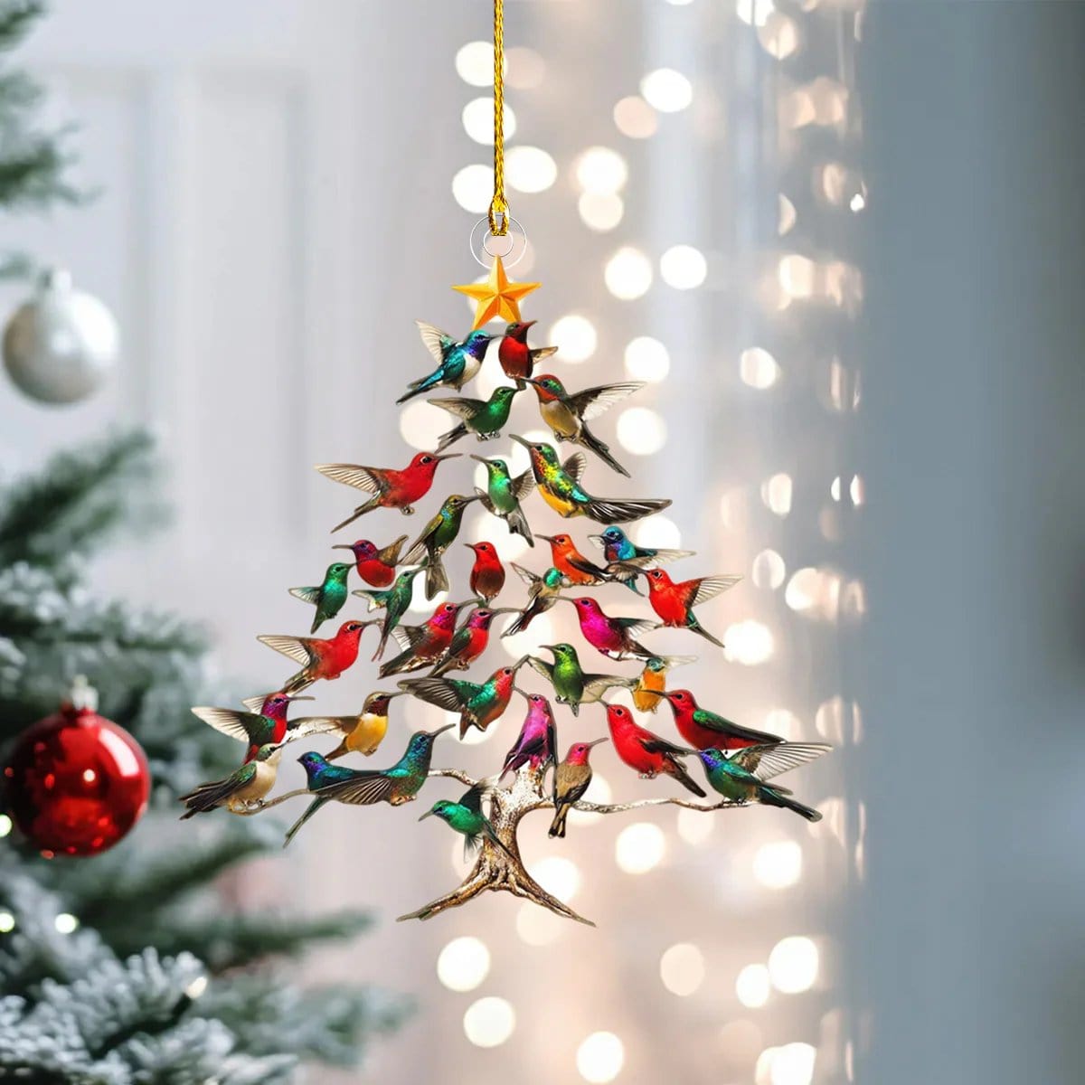 CZTICLE® 🔥🐦🎄Hummingbird Christmas 2D Acrylic Ornament