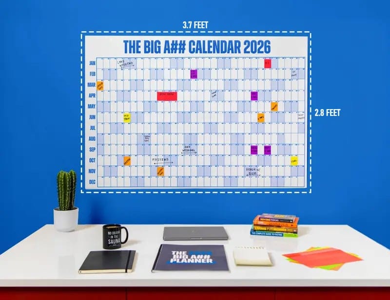 Cilifer®The Big A## Calendar 2026 - Design Your Amazing 2026!🏃