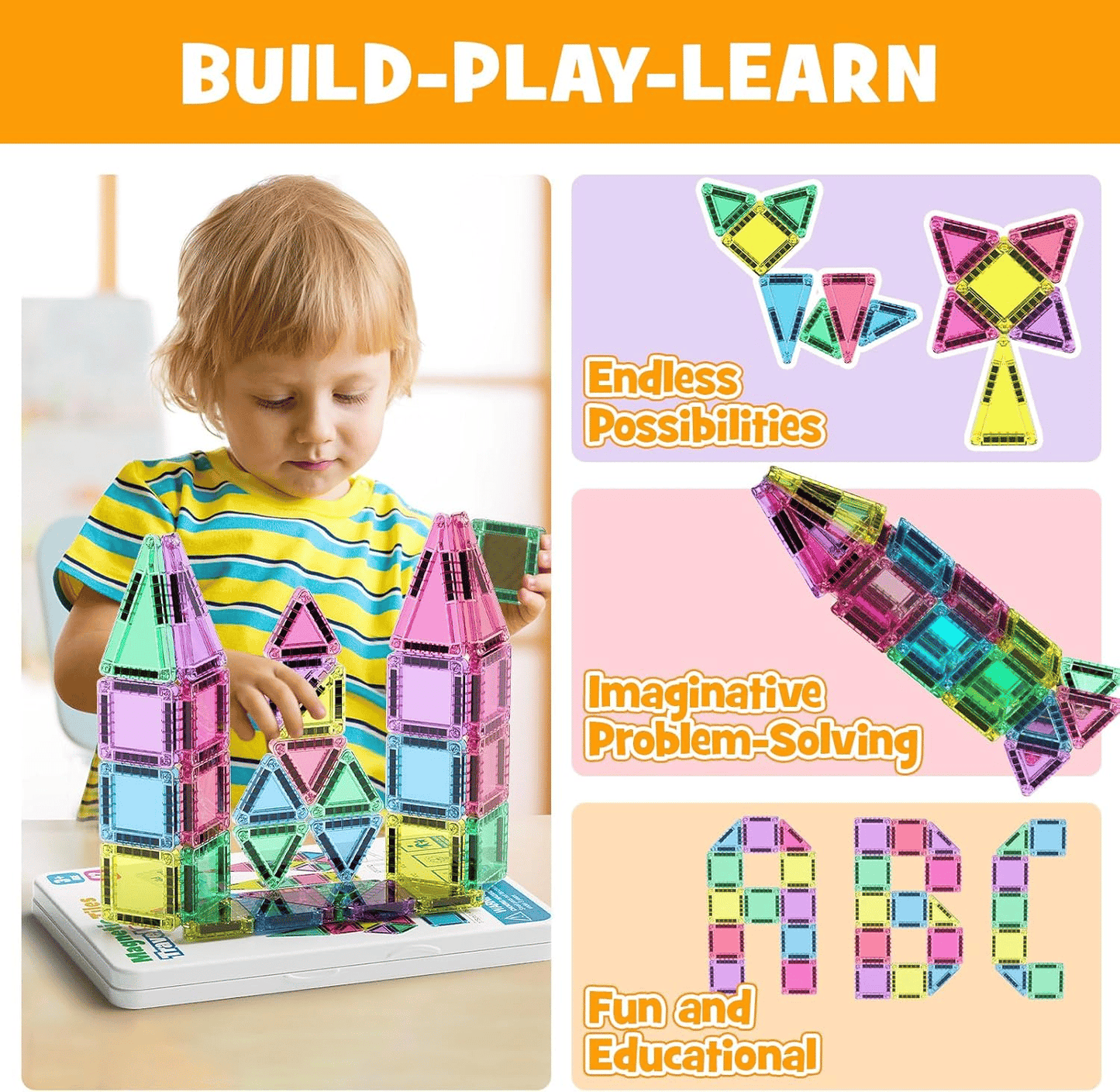 Cilifer® Children's Magnetic Building Blocks – STEM Educational Toys