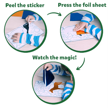 Cilifer®Foil Art & Craft Activity 🤲💓No Mess Art Kit