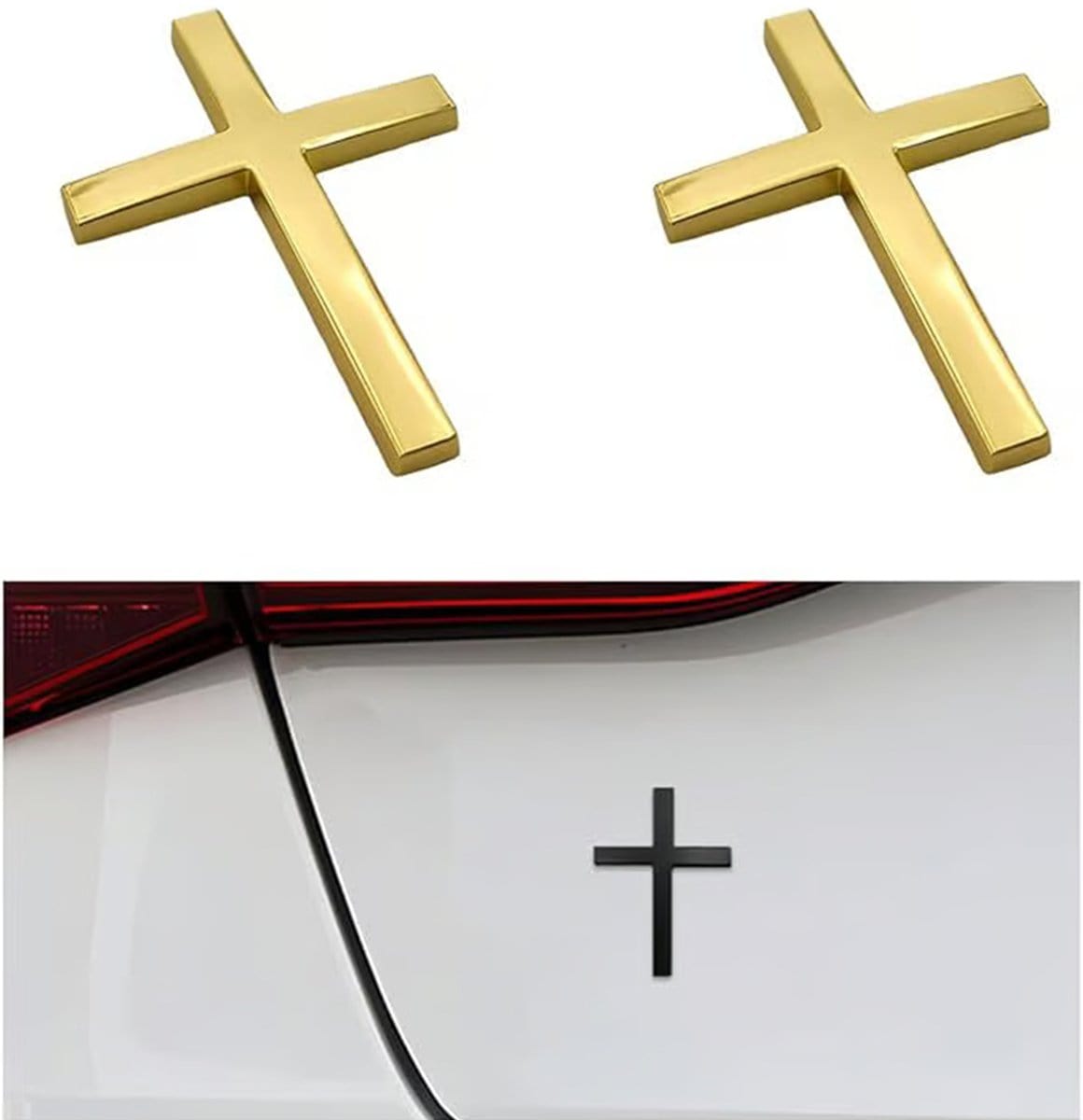 Cilifer®Metal Jesus Christ Cross Badge Stickers