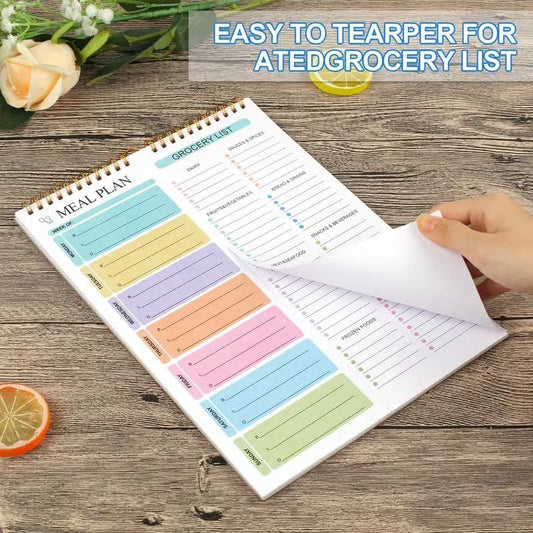 Cilifer®Handmade Bound Weekly Detachable Diet Plan Sheet