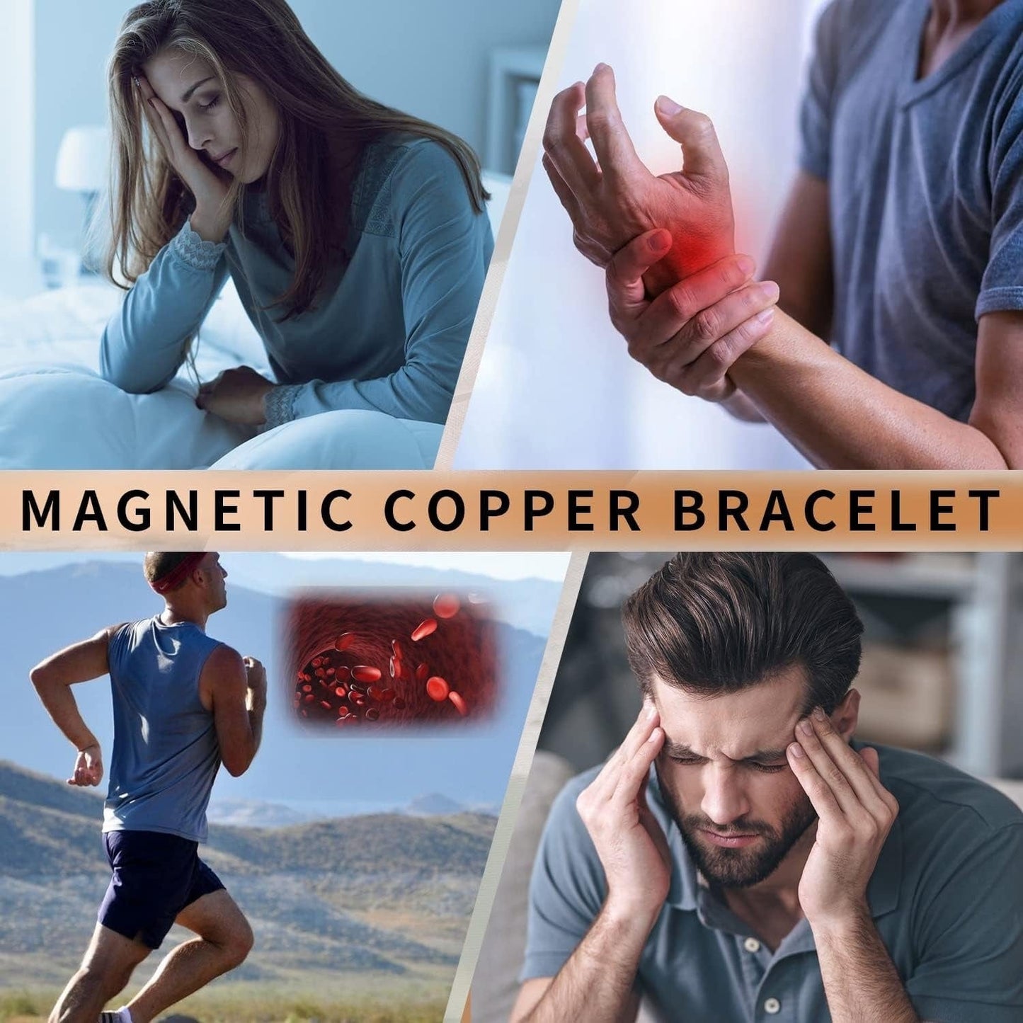 CZTICLE®🚀 Fresh Week Fresh Discounts 60% OFF - ✝Jesus Cross Magnetic Copper Bracelet