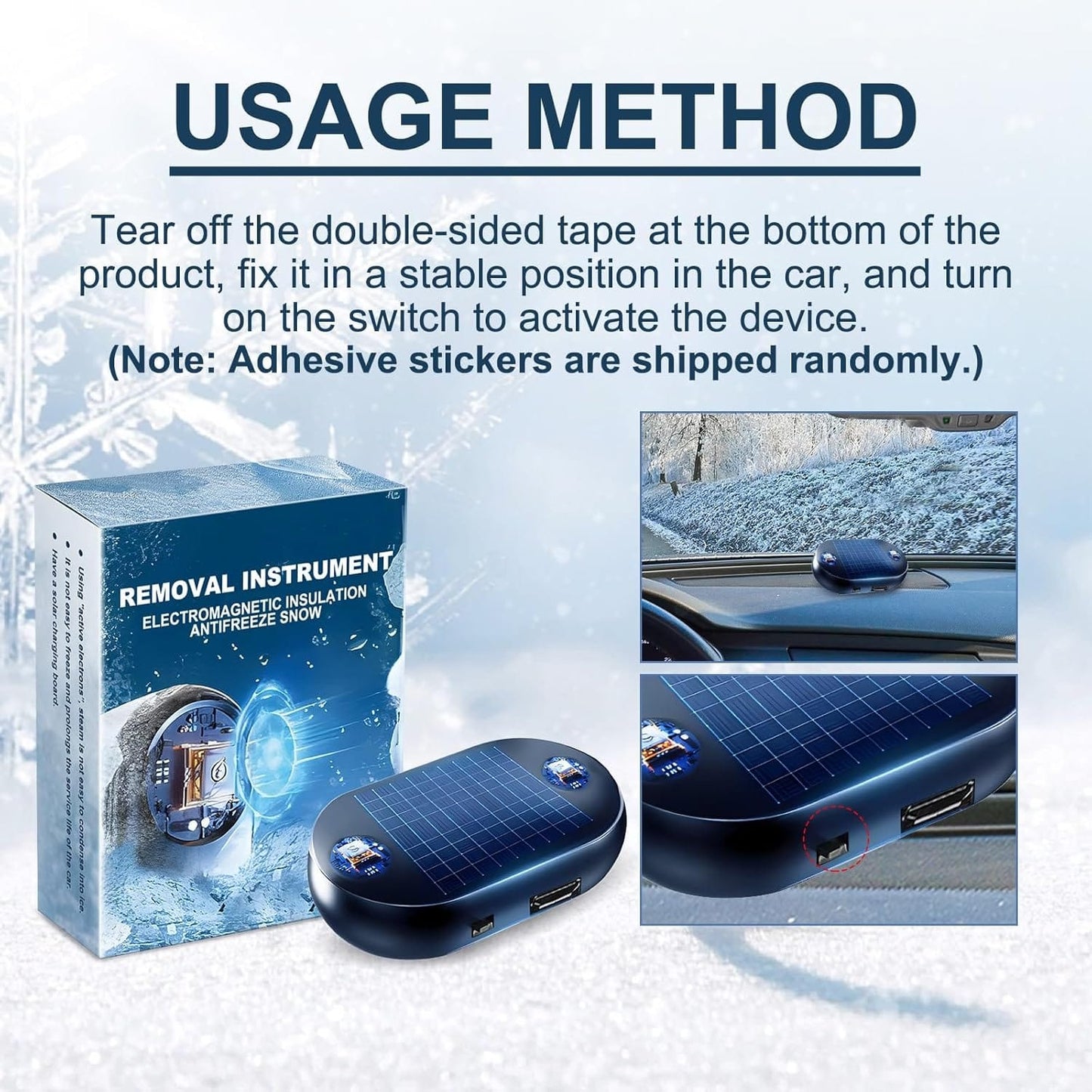 Cilifer®2025 Newest Electromagnetic Snow and Ice Prevention Device (Solar Powered)