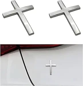 Cilifer®Metal Jesus Christ Cross Badge Stickers