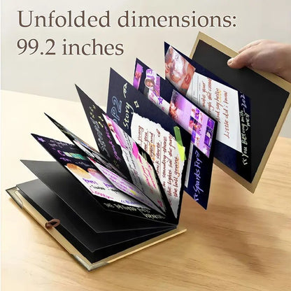 Cilifer®The Memory Keeper: 99+ Inch Accordion Scrapbook Album📚