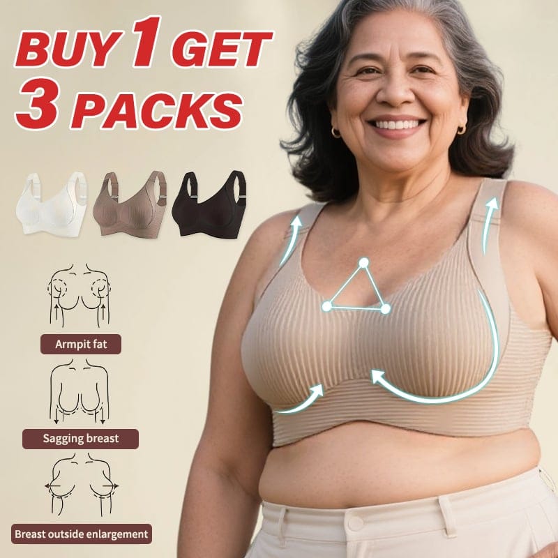 Cilifer®🎁Buy 1 Get 3 Packs🔥Super Firming Wire-Free Bra All-Day Comfort No More Sagging (3-Pack Value Set)