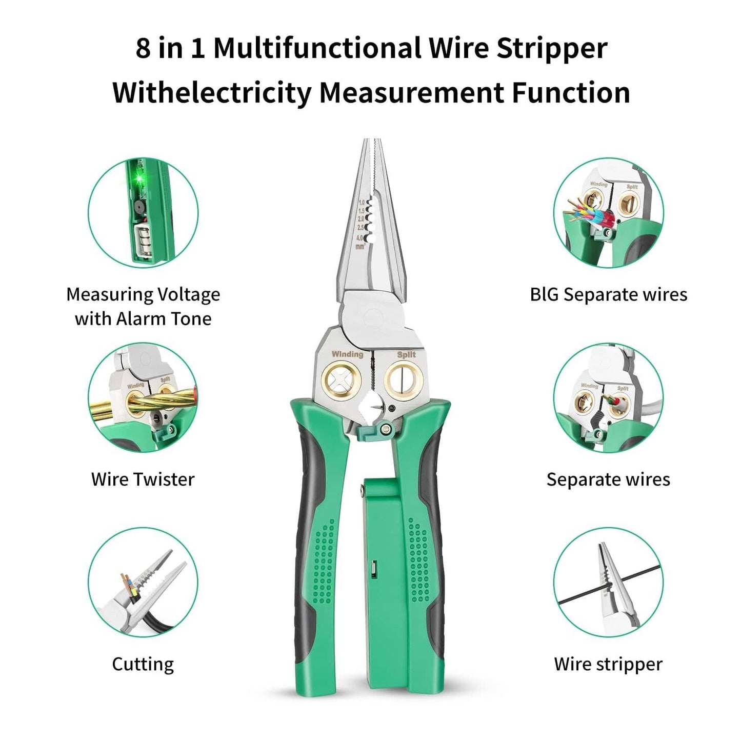 Cilifer®8 in 1 Wire Stripper Twister for Cutting and Pulling Wires