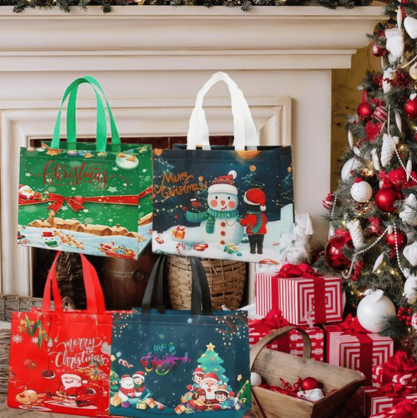 Cilifer®Christmas Gift Bags Large Reusable Tote Bags