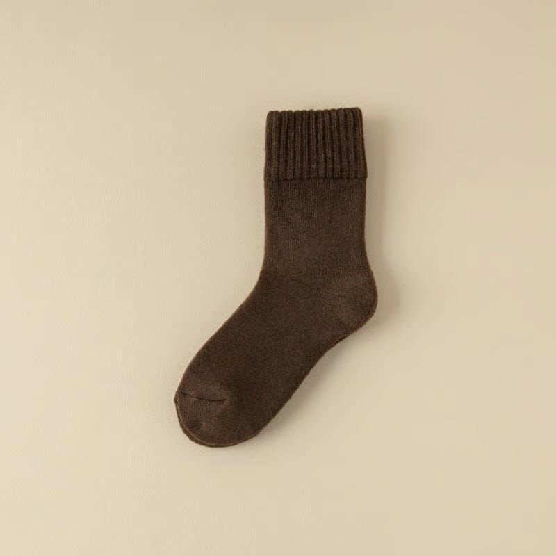 Cilifer®5 Pairs Women's Solid Mid-calf Socks