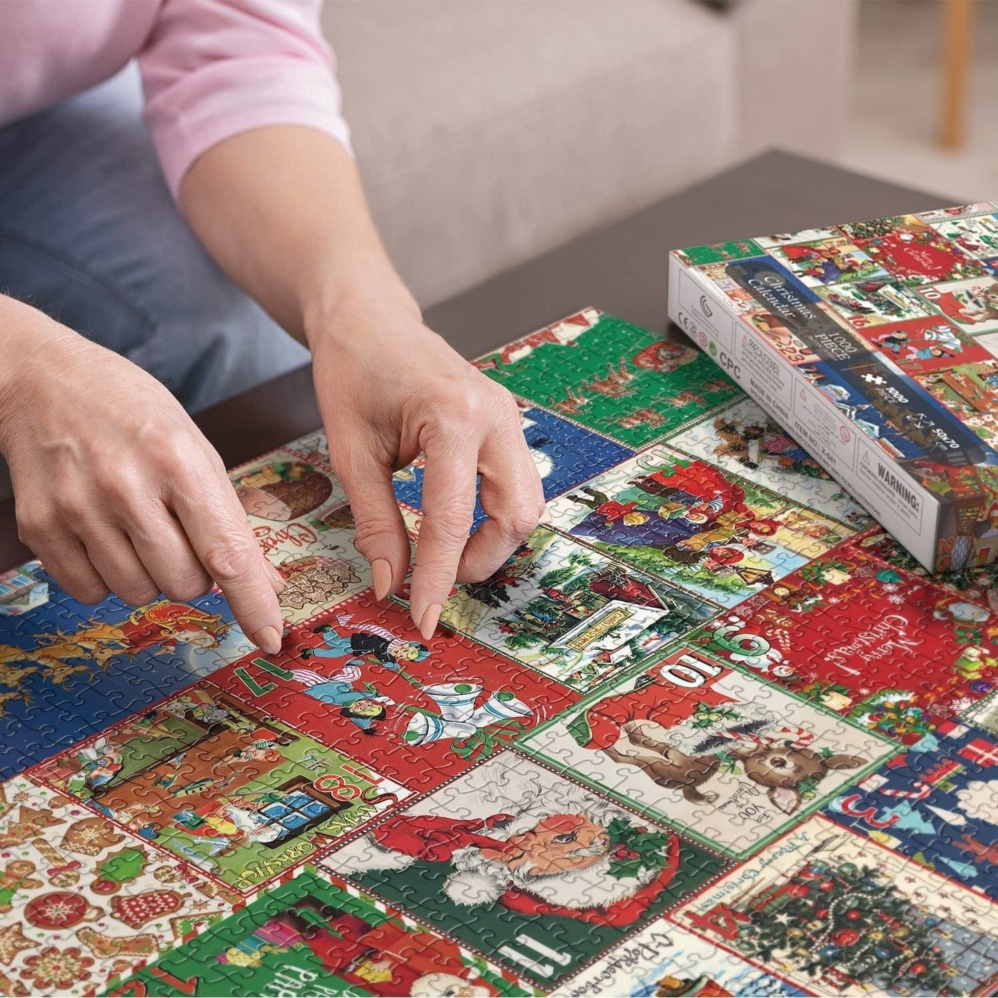 Cilifer®Christmas Advent Calendar Jigsaw Puzzle 1000pcs