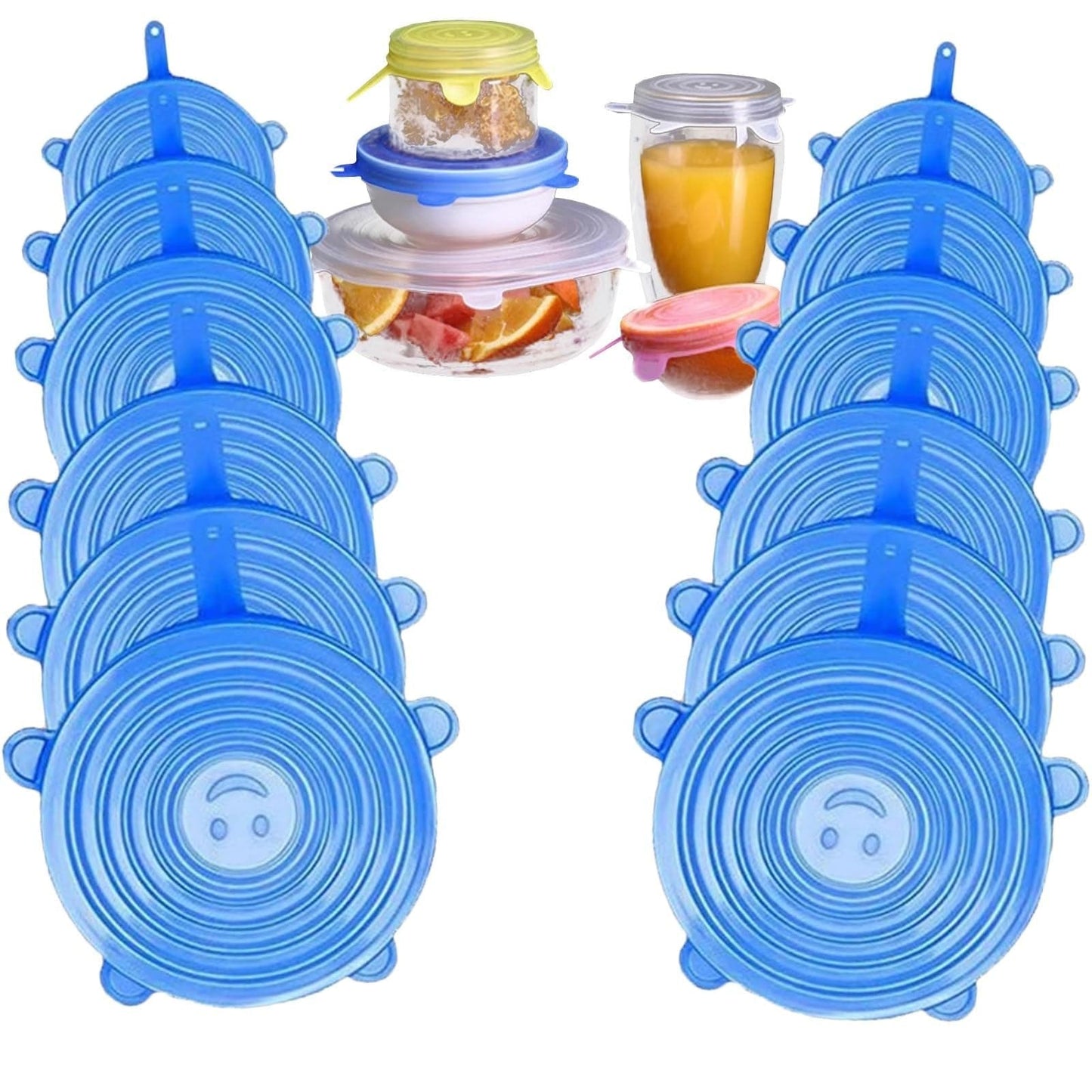 Cilifer®Silicone Cover Stretch Lids Reusable Airtight Food Wrap Covers