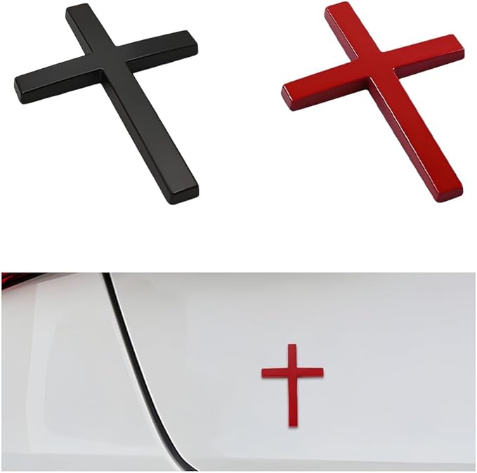 Cilifer®Metal Jesus Christ Cross Badge Stickers