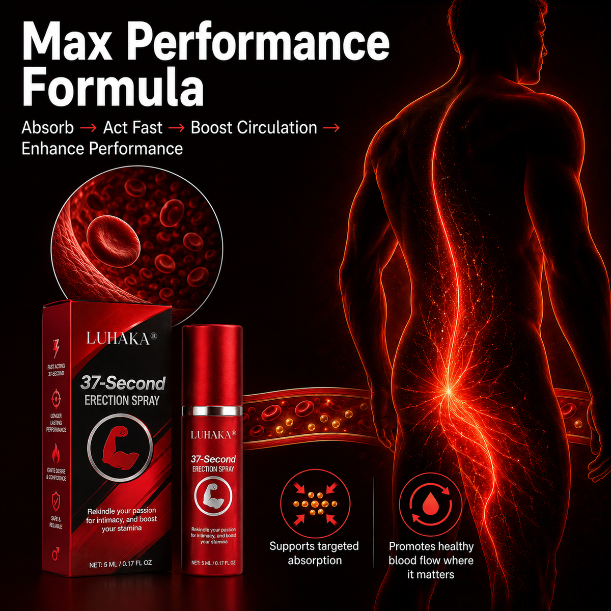 Luhaka® 37-Second Men’s Performance Spray
