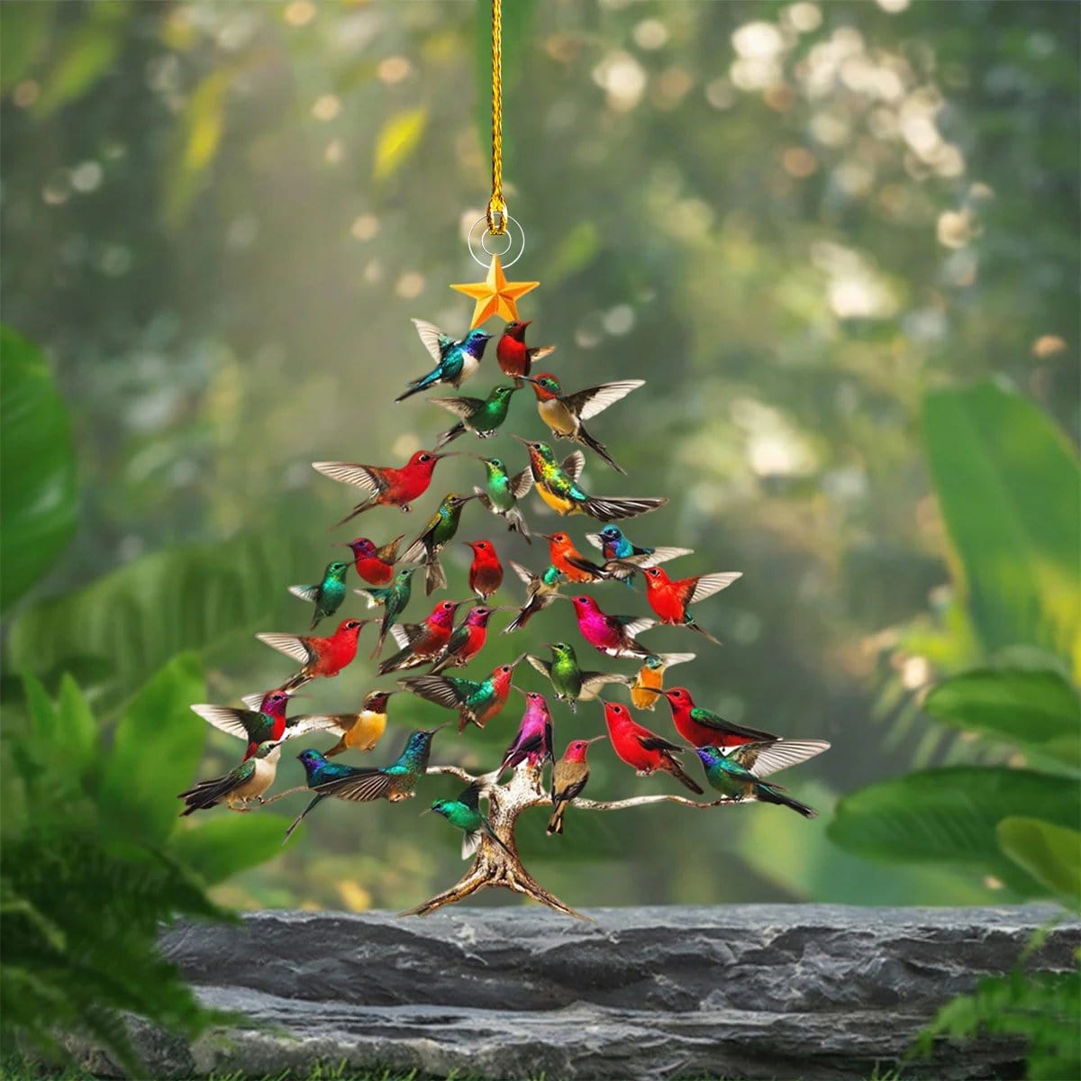 CZTICLE® 🔥🐦🎄Hummingbird Christmas 2D Acrylic Ornament
