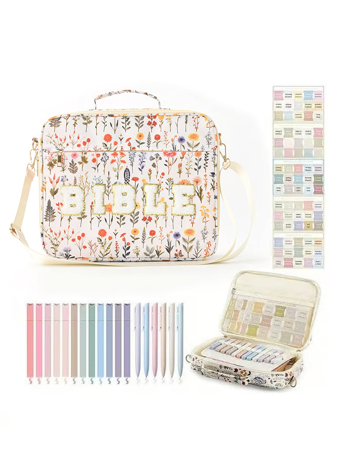 Cilifer®Pretty Bible Bag for Women - Ideal for Church & Gifting!