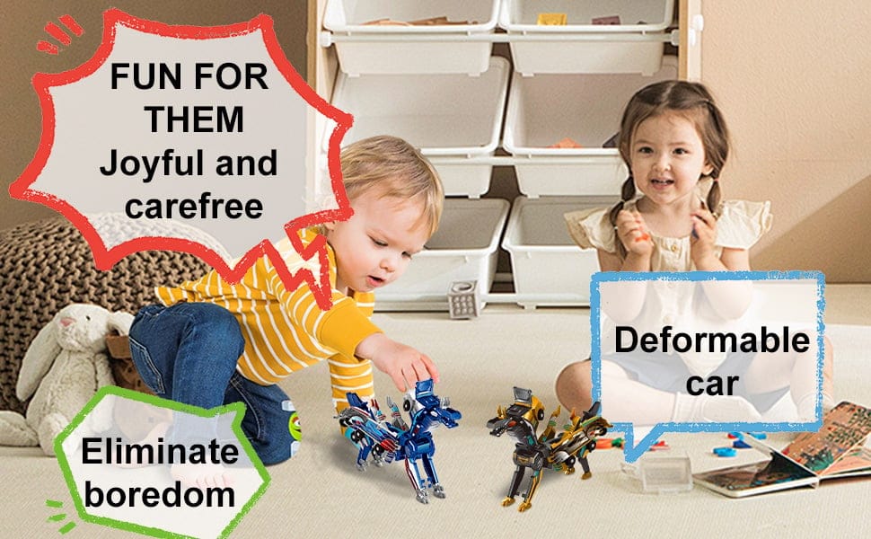 Cilifer® Collision Transforming Dinosaur Car Toy