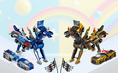 CZTICLE®🎁Children's Day Special✨ Collision Transforming Dinosaur Car Toy
