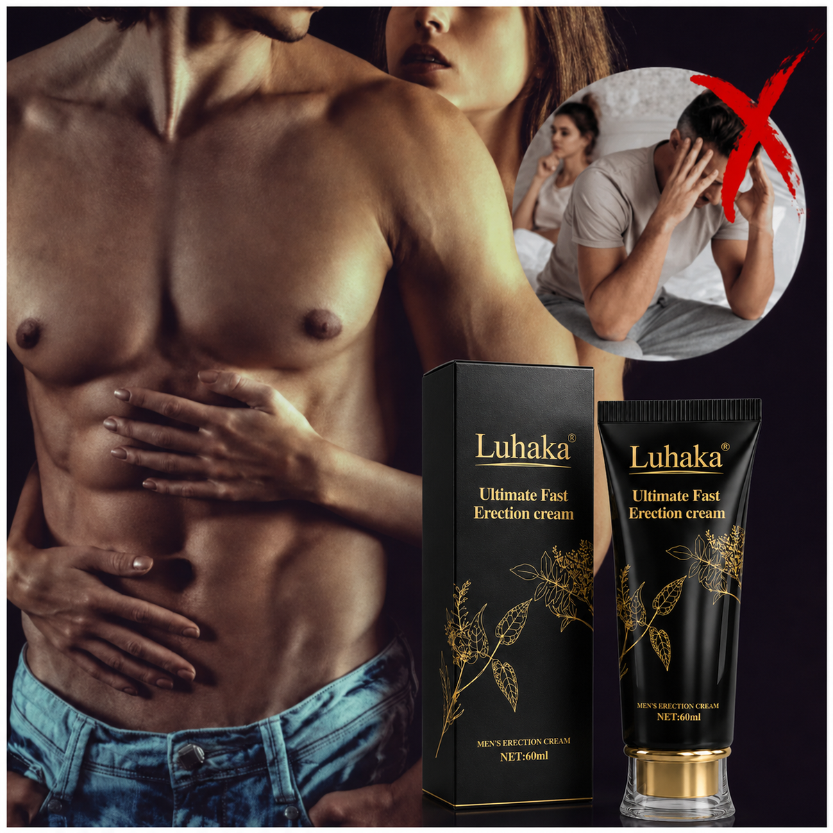 LUHAKA® Ultimate Fast Erection Cream (🍆 Enhanced Fullness & Size Appearance ⚡ Stronger, Firmer Erections 🩸 Supports Maximum Blood Flow & Expansion ⏱️ Improved Staying Power & Performance)