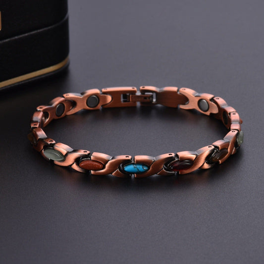 CZTICLE®🚀 Fresh Week Fresh Discounts 60% OFF- Pure Solid Copper Magnetic Bangle for Women
