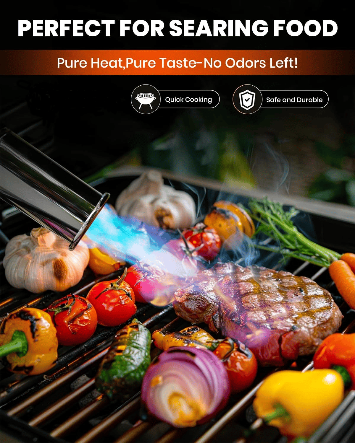 Cilifer®Powerful Propane Torch(Propane Tank Not Included)  Instant Ignition for Grilling. Charcoal. Soldering & Outdoor Cooking