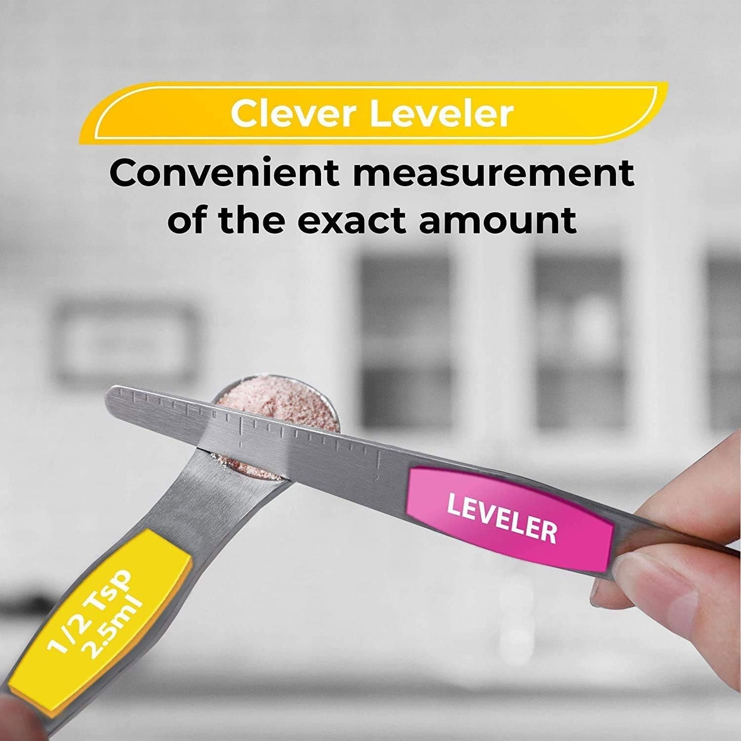 Cilifer®Stainless Steel Magnetic Measuring Spoons Set