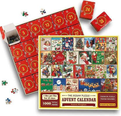 Cilifer®Christmas Advent Calendar Jigsaw Puzzle 1000pcs