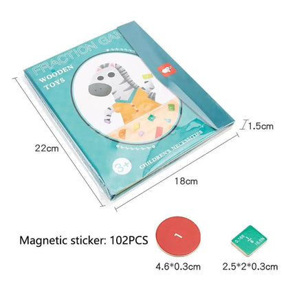 Cilifer®Montessori Magnetic Book Fraction Puzzle For Children