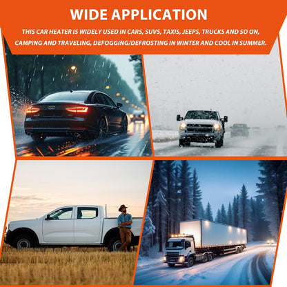 New Upgrade Portable Car Heater. 60s Fast Demisting Defroster