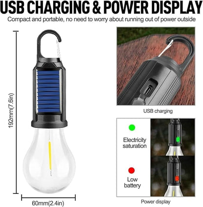 Cilifer®Solar Tent Lights USB Rechargeable Led Camping Lantern