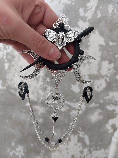 CZTICLE®🔥LAST DAY 50% OFF🧙‍♀️Handmade Goddess of the Night Witchy Hair Pin