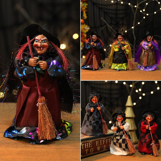CZTICLE®🧙🧹Halloween Witch Doll Statue Decor Desktop