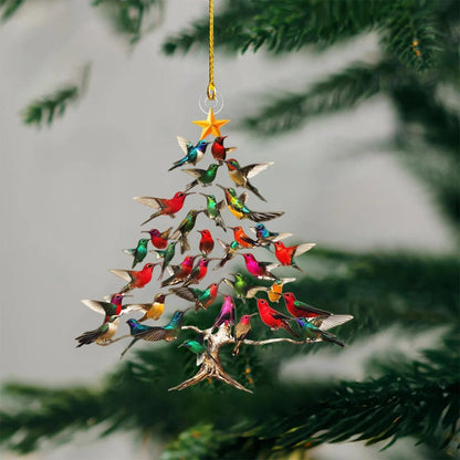 CZTICLE® 🔥🐦🎄Hummingbird Christmas 2D Acrylic Ornament