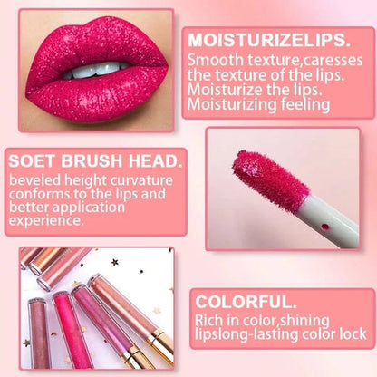 Luhaka®Metallic Liquid Diamond Glitter Lipstick