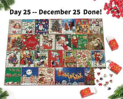 Cilifer®Christmas Advent Calendar Jigsaw Puzzle 1000pcs