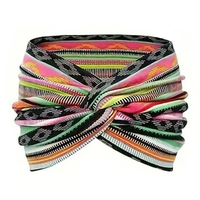 Cilifer®Printed cross yoga headband