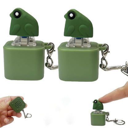 Cilifer®Frog Croaking Fidget Toy - Rechargeable Frog Croaking Keychain. Frog Croaking Stress Reliever with Colorful Lights. Fun & Portable Anxiety Relief Toy