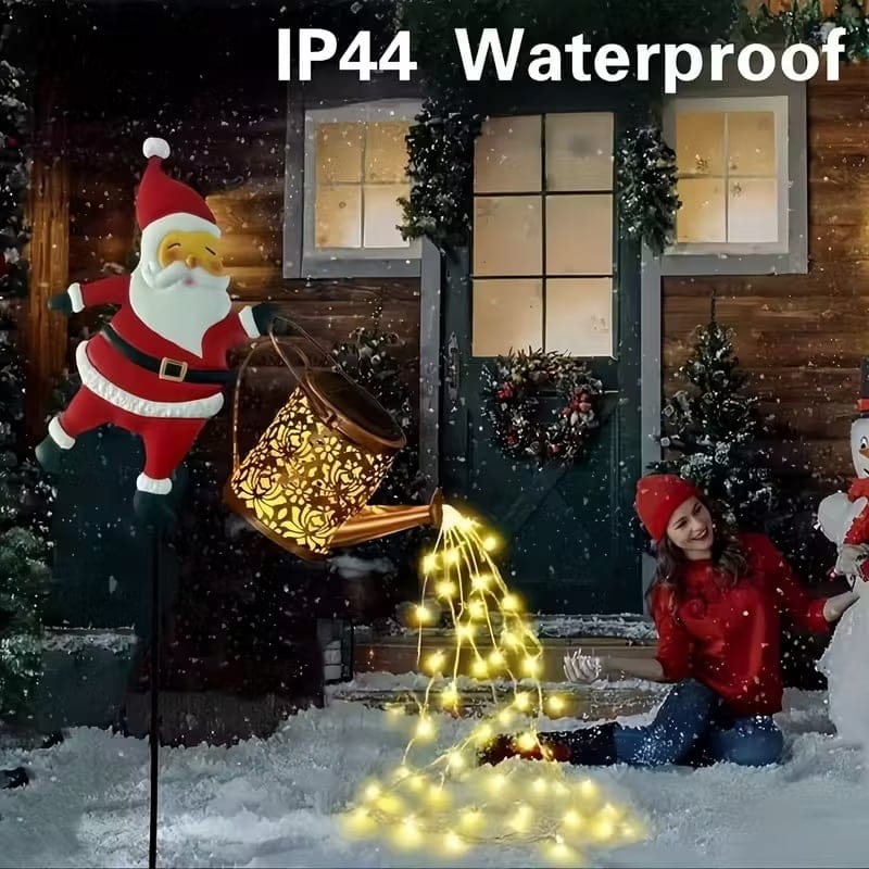 Cilifer®Christmas Claus Solar Kettle Lights