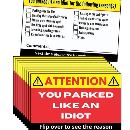 Cilifer®You Parked Like an Id10t Cards