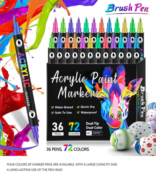 Cilifer®Dual Tip Acrylic Paint Pen Marker