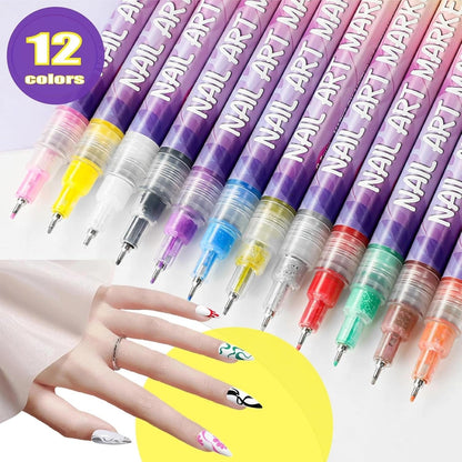 Cilifer®12 Colors Nail Art Pens Set
