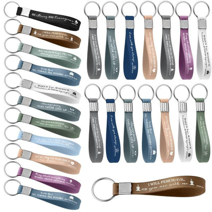 Cilifer®24/36/100Pcs Bible Verse Keychain Christian Trendy Keychain Wristlet