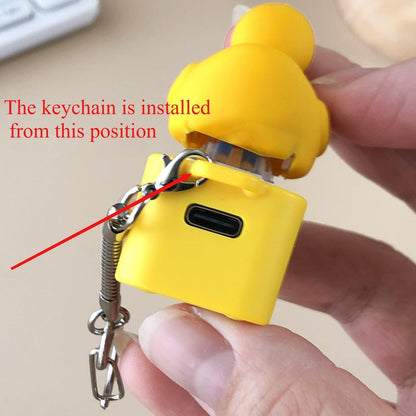 Cilifer®Frog Croaking Fidget Toy - Rechargeable Frog Croaking Keychain. Frog Croaking Stress Reliever with Colorful Lights. Fun & Portable Anxiety Relief Toy