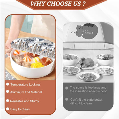 Cilifer®Reusable Aluminum Foil Food Covers