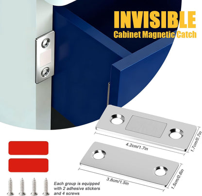Cilifer®16 Pcs Cabinet Magnetic Catch without Punching. for Cabinets. Drawers