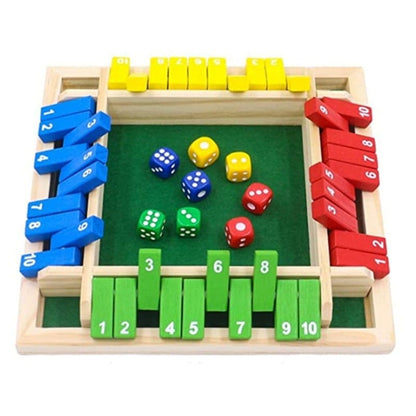 Cilifer®SHUT THE BOX-WOODEN DICE BOARD GAME