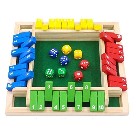 Cilifer®SHUT THE BOX-WOODEN DICE BOARD GAME