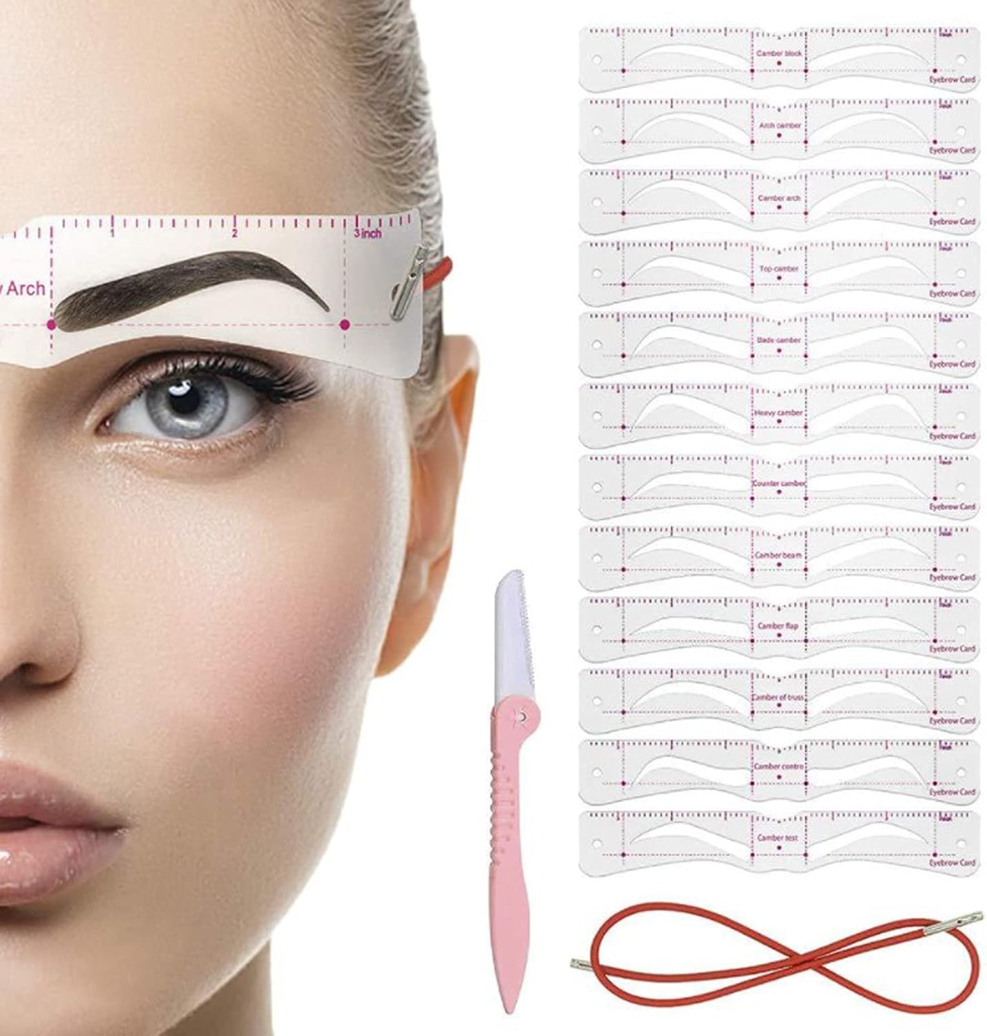 CZTICLE®🔥✨Reusable Eyebrow Stencil Shaper Kit (14-pack)