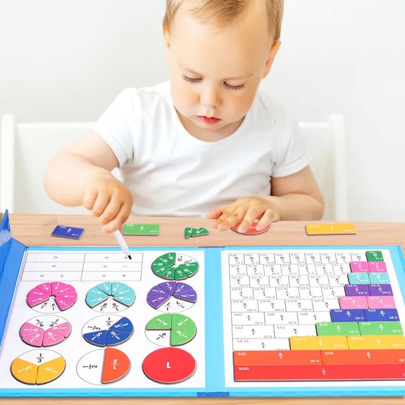 Cilifer®Montessori Magnetic Book Fraction Puzzle For Children